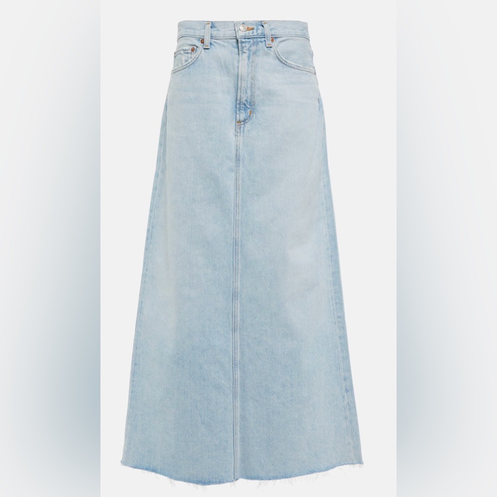 AGOLDE hilla denim maxi skirt